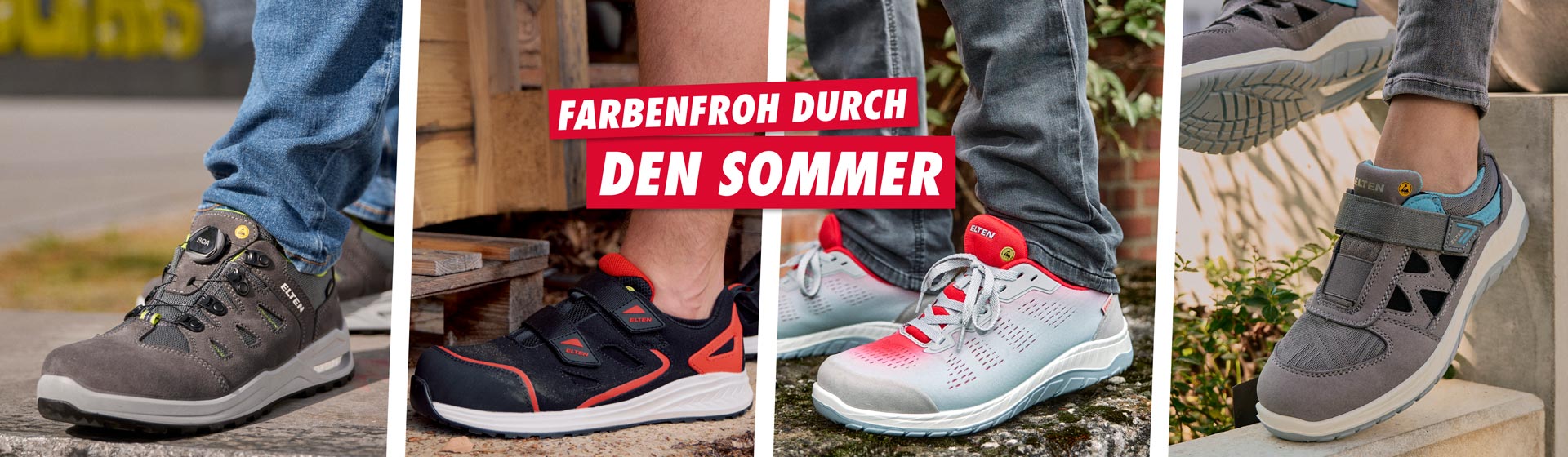 Farbenfrohe Schuhe für den Sommer