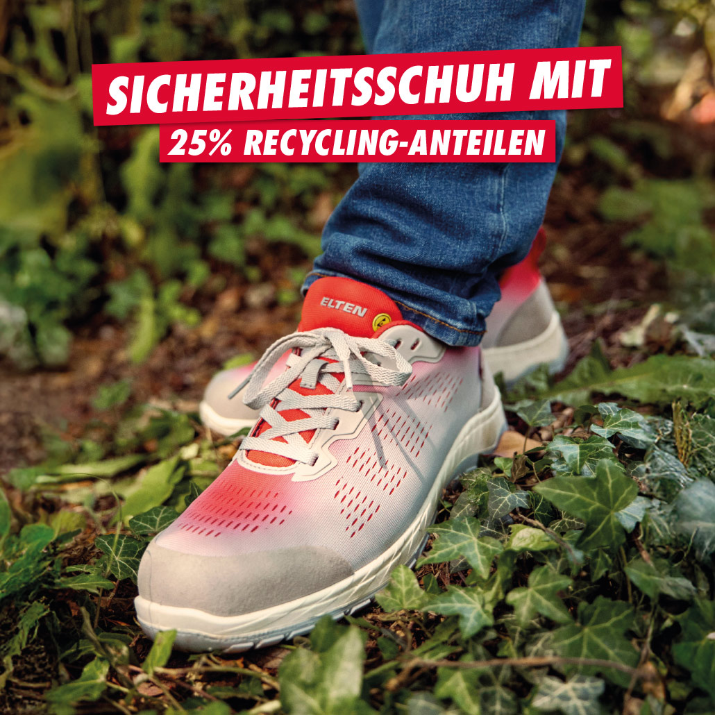 729121 - LUAN grey-red Low ESD S1PS - mit 25% Recycling-Anteil durch den Sommer
