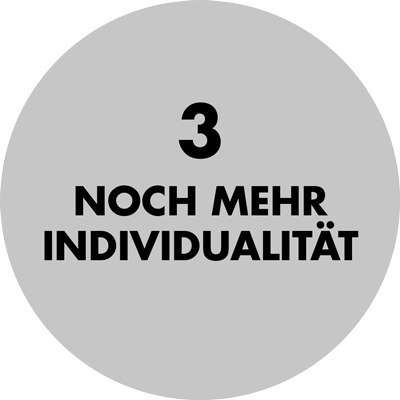 3 noch mehr Individualität