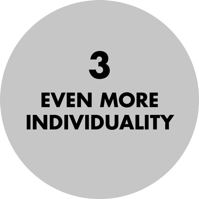 3 noch mehr Individualität